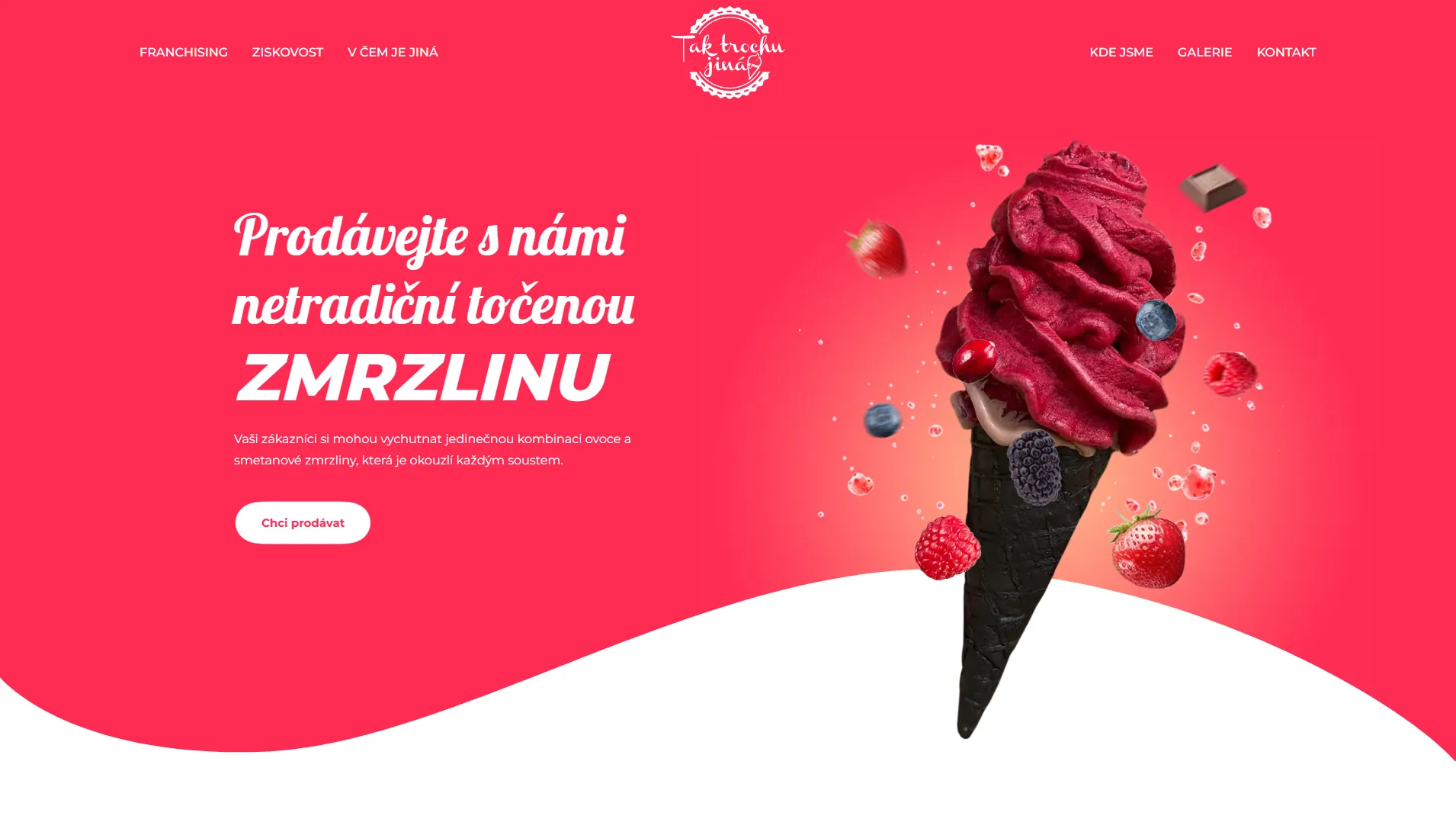 Tak trochu jiná točená – web franšízy točených zmrzlin